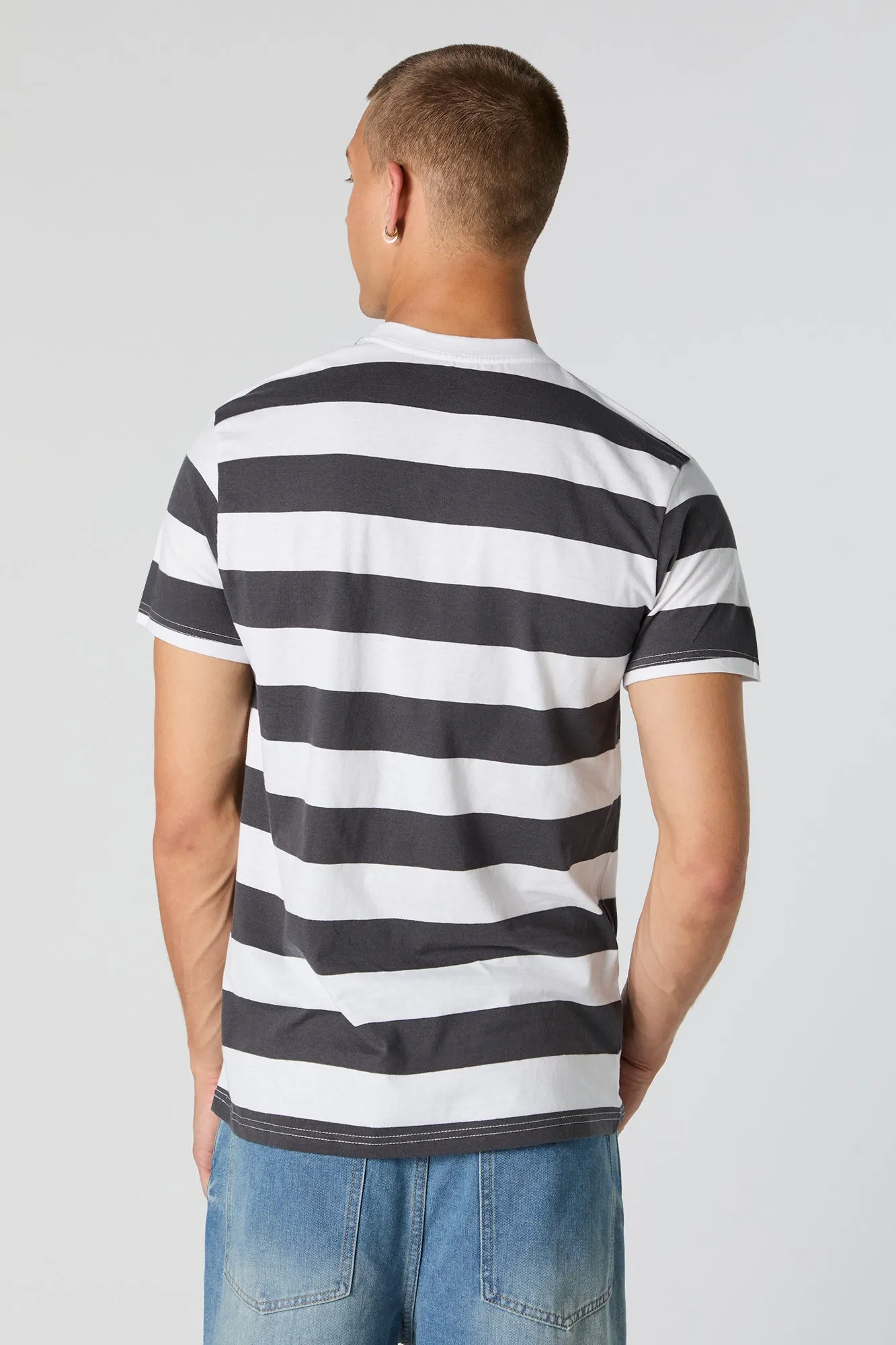 New York Graphic Striped -Shirt sold by Charlotte Russe product image thumbnail 2