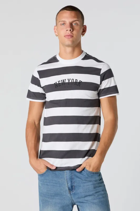 New York Graphic Striped -Shirt sold by Charlotte Russe