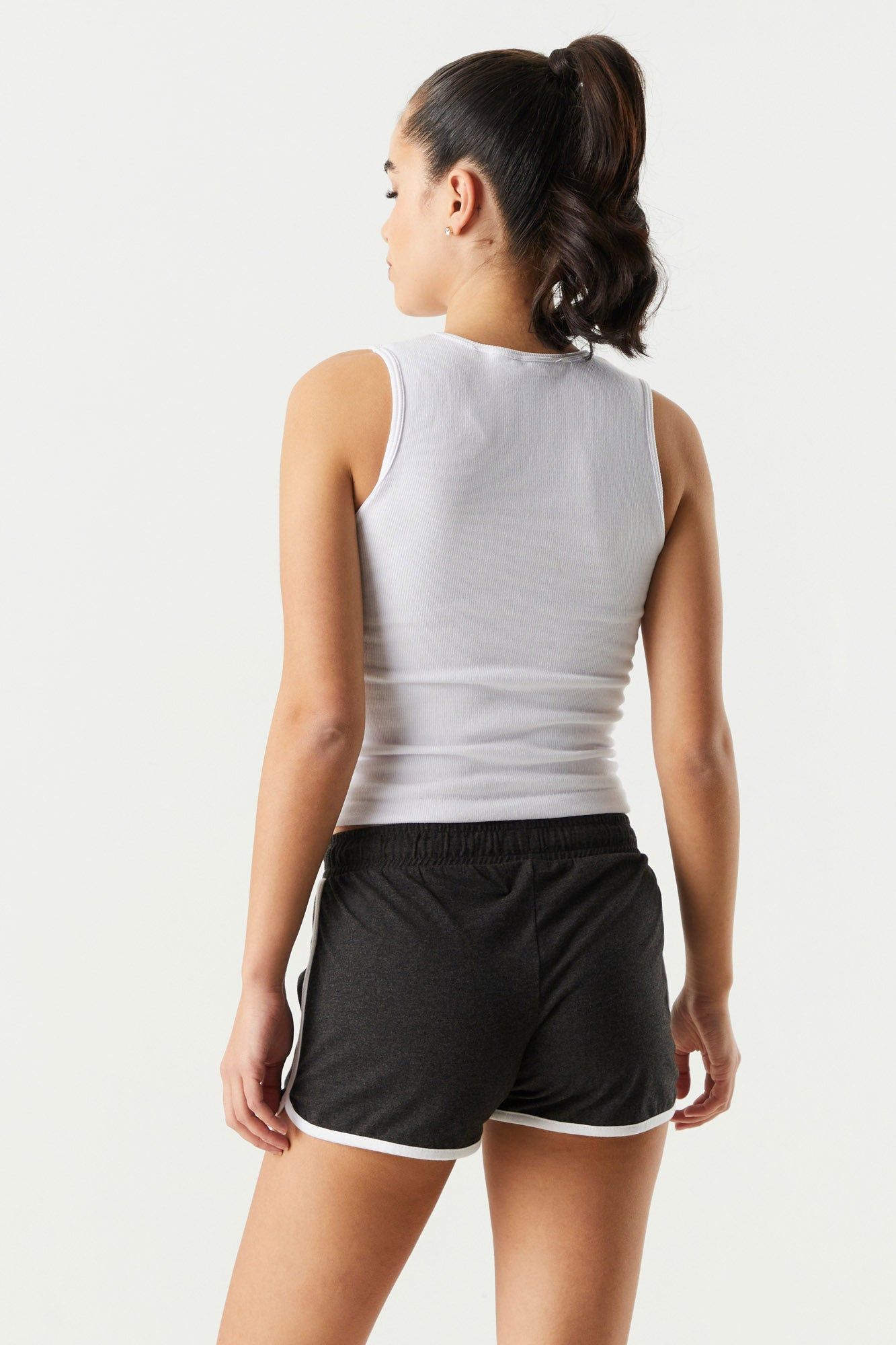 Drawstring Solid Dolphin Short sold by Charlotte Russe product image thumbnail 5