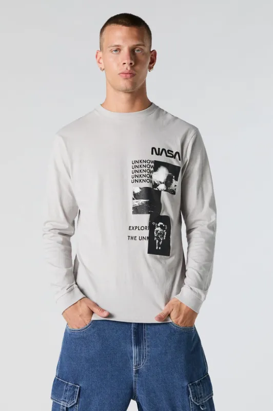 NASA Unknown Graphic Long Sleeve Top sold by Charlotte Russe