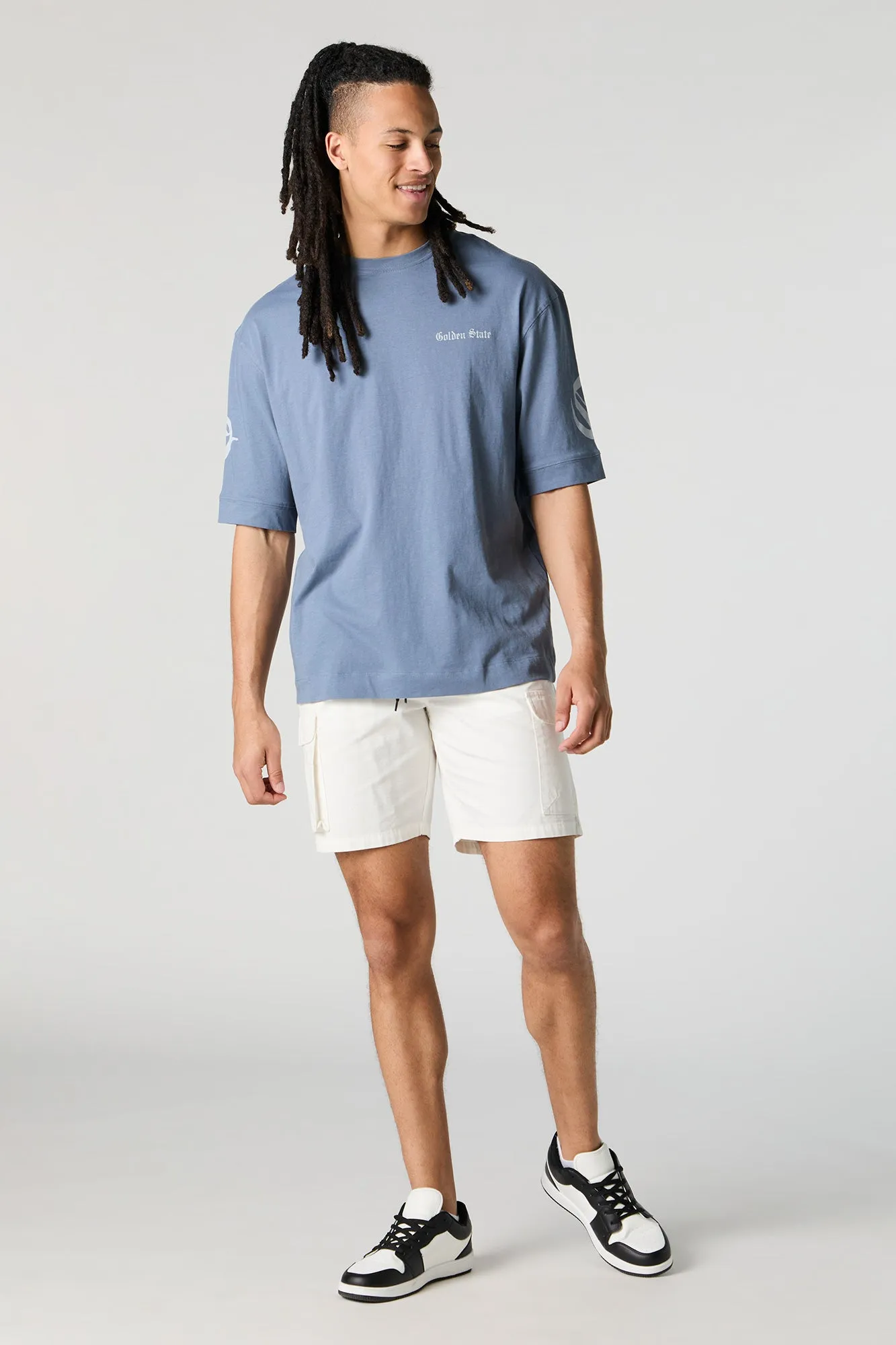 Drawstring Zipper Cargo Short sold by Charlotte Russe product image thumbnail 3