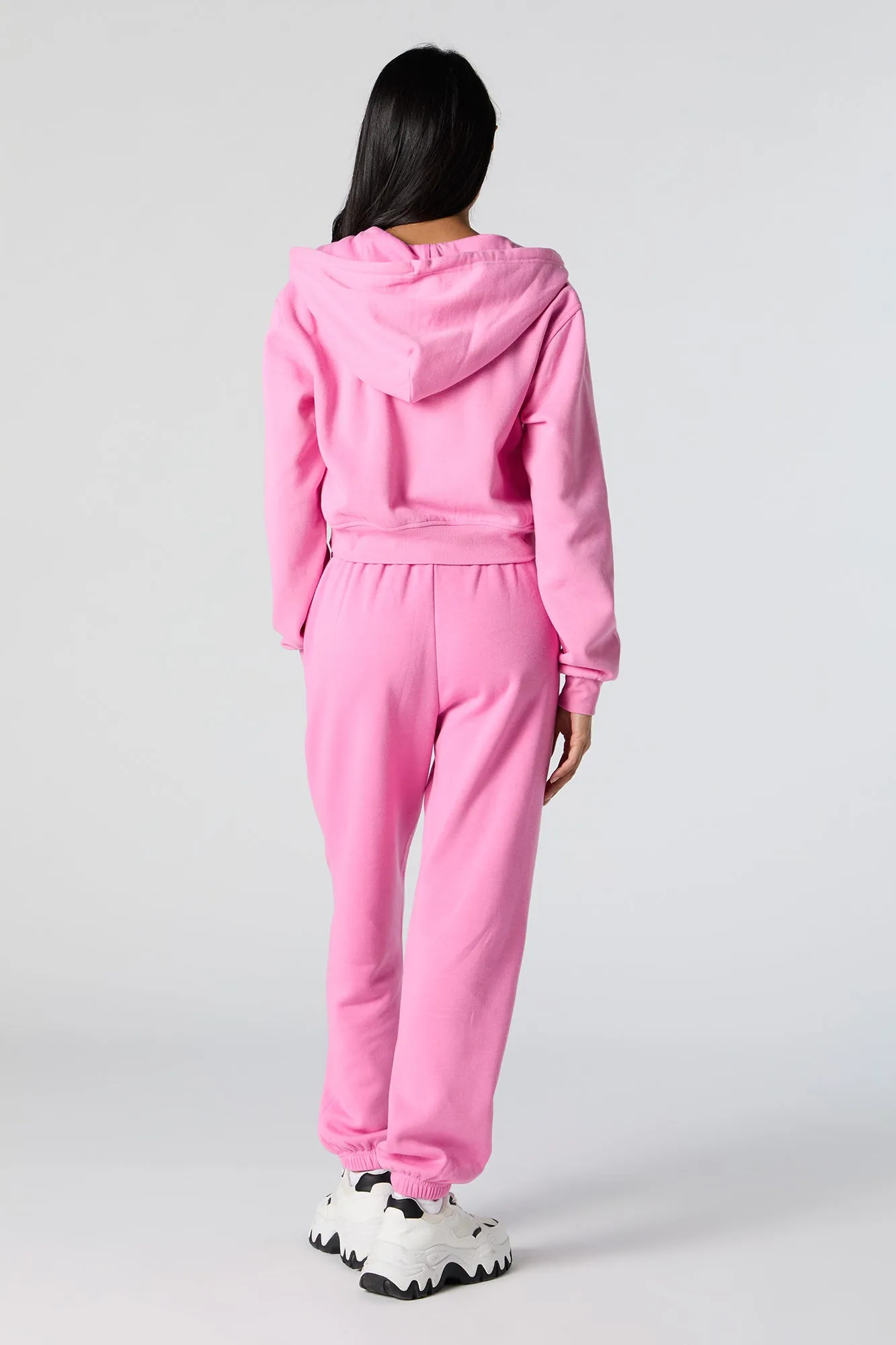 Fleece High Rise Jogger sold by Charlotte Russe product image thumbnail 3