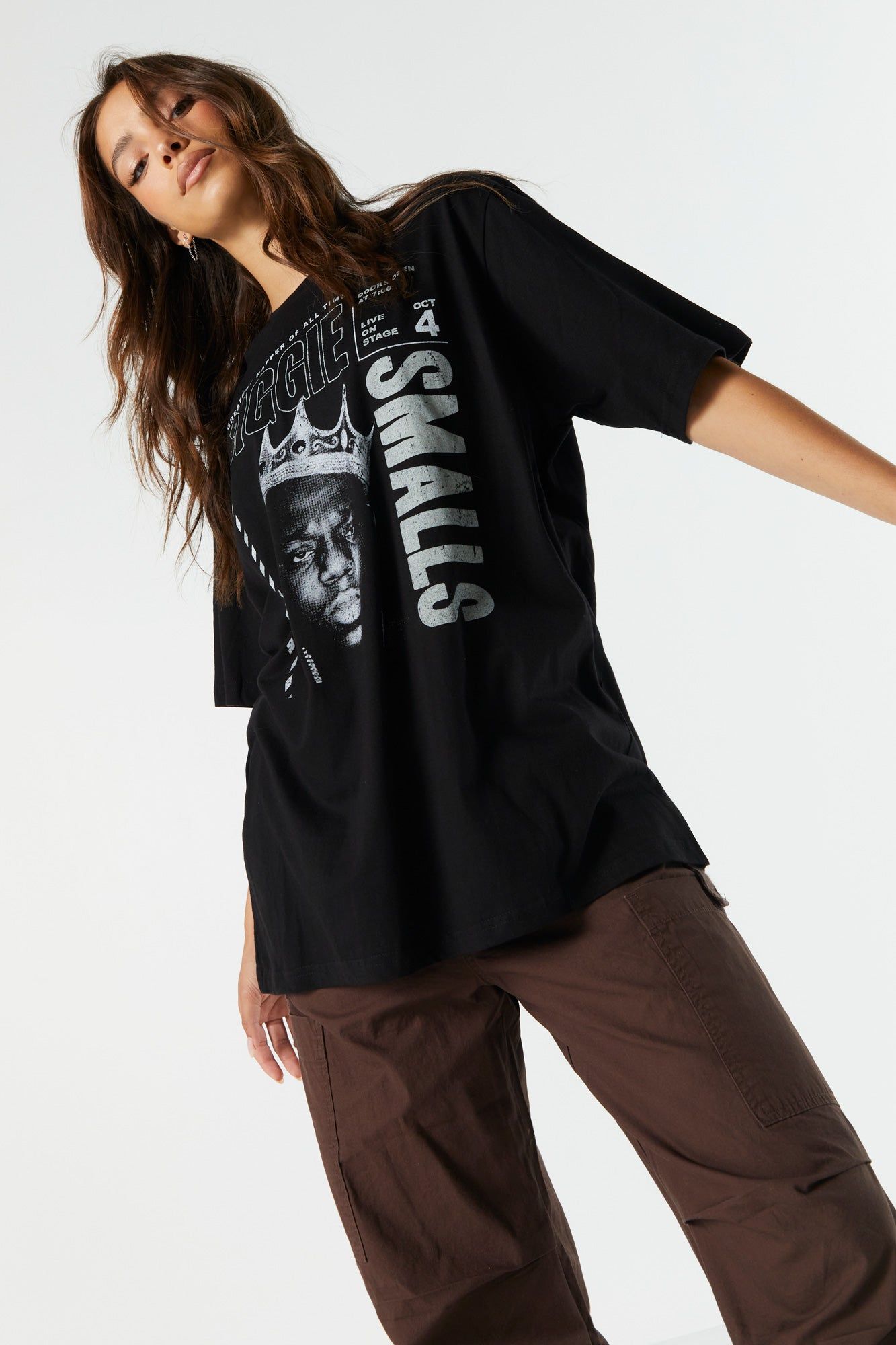 Biggie Smalls Graphic Boyfriend T-Shirt sold by Charlotte Russe