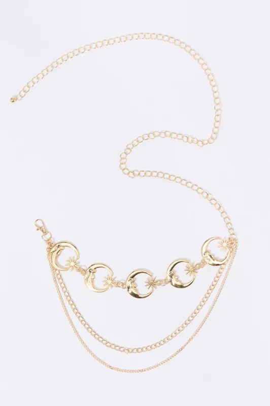 Mystical Moon Chain Belt sold by Charlotte Russe