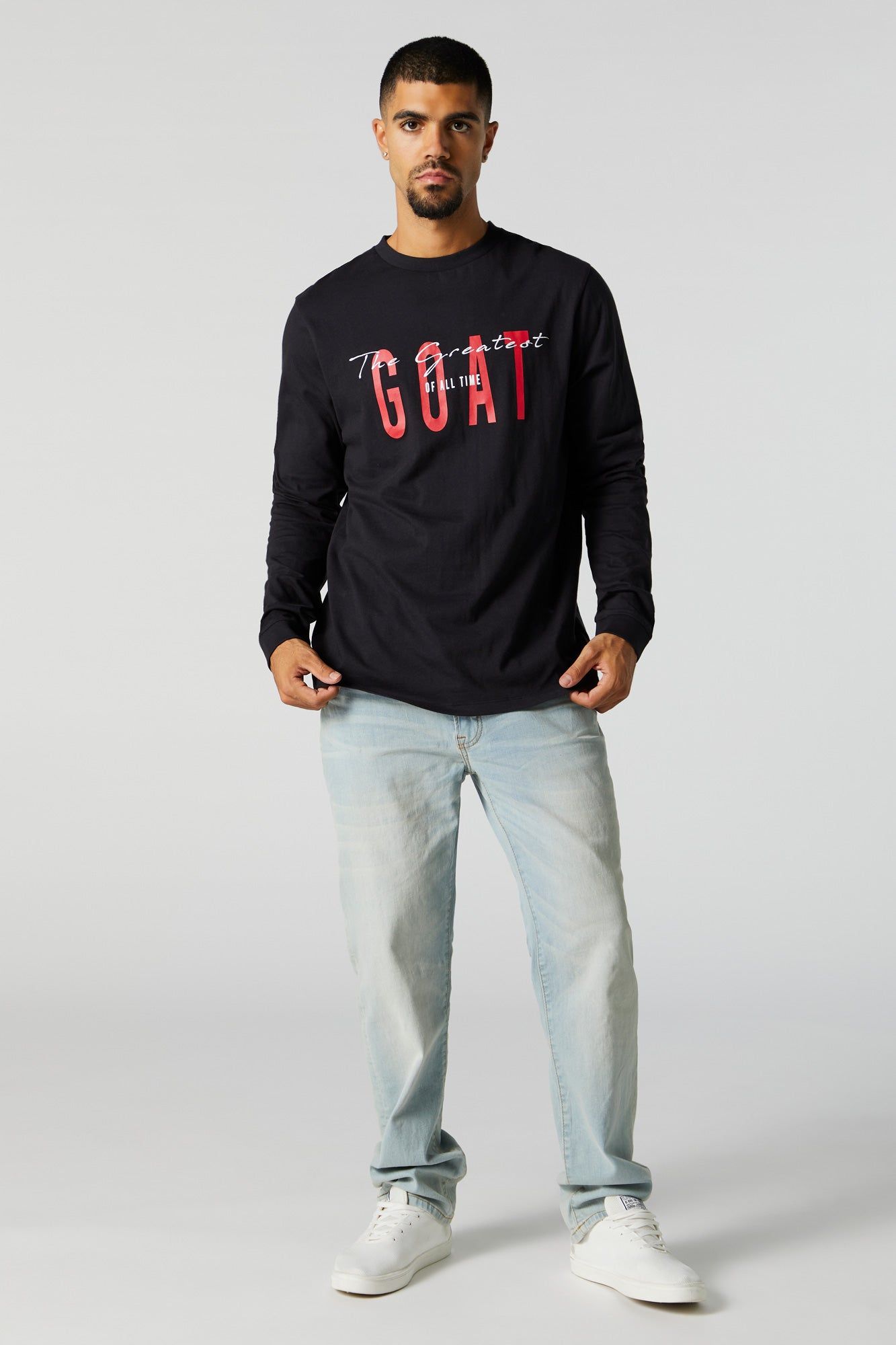 GOAT Graphic Long Sleeve Top sold by Charlotte Russe product image thumbnail 2