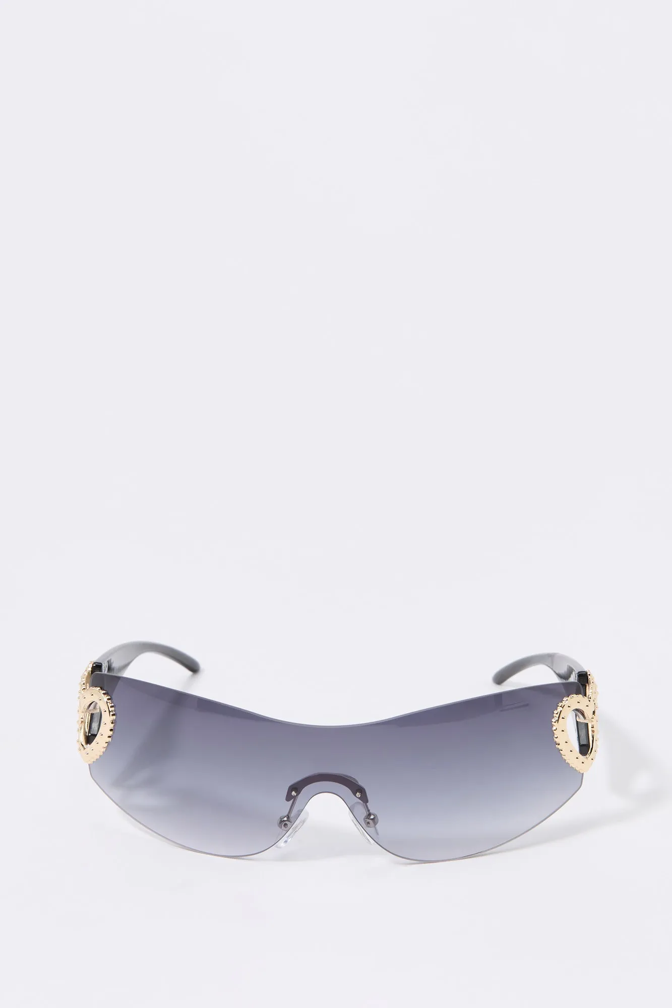90s Rimless Shield Sunglasses sold by Charlotte Russe product image thumbnail 4
