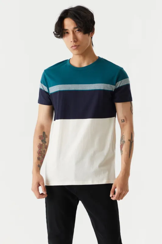 Colour Block Striped T-Shirt sold by Charlotte Russe