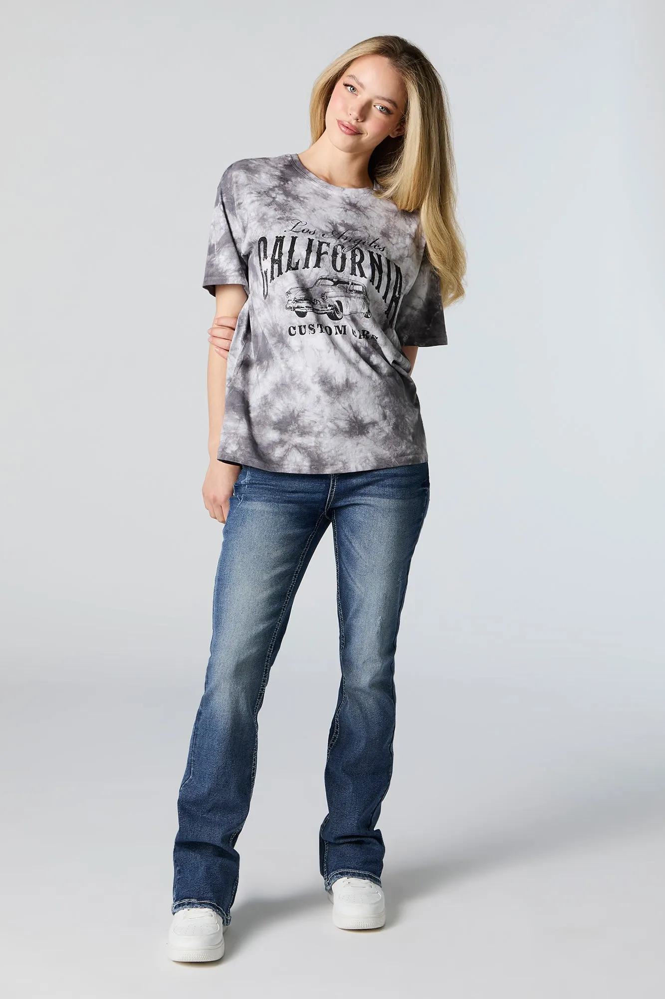 California Graphic Tie-Dye T-Shirt sold by Charlotte Russe product image thumbnail 3