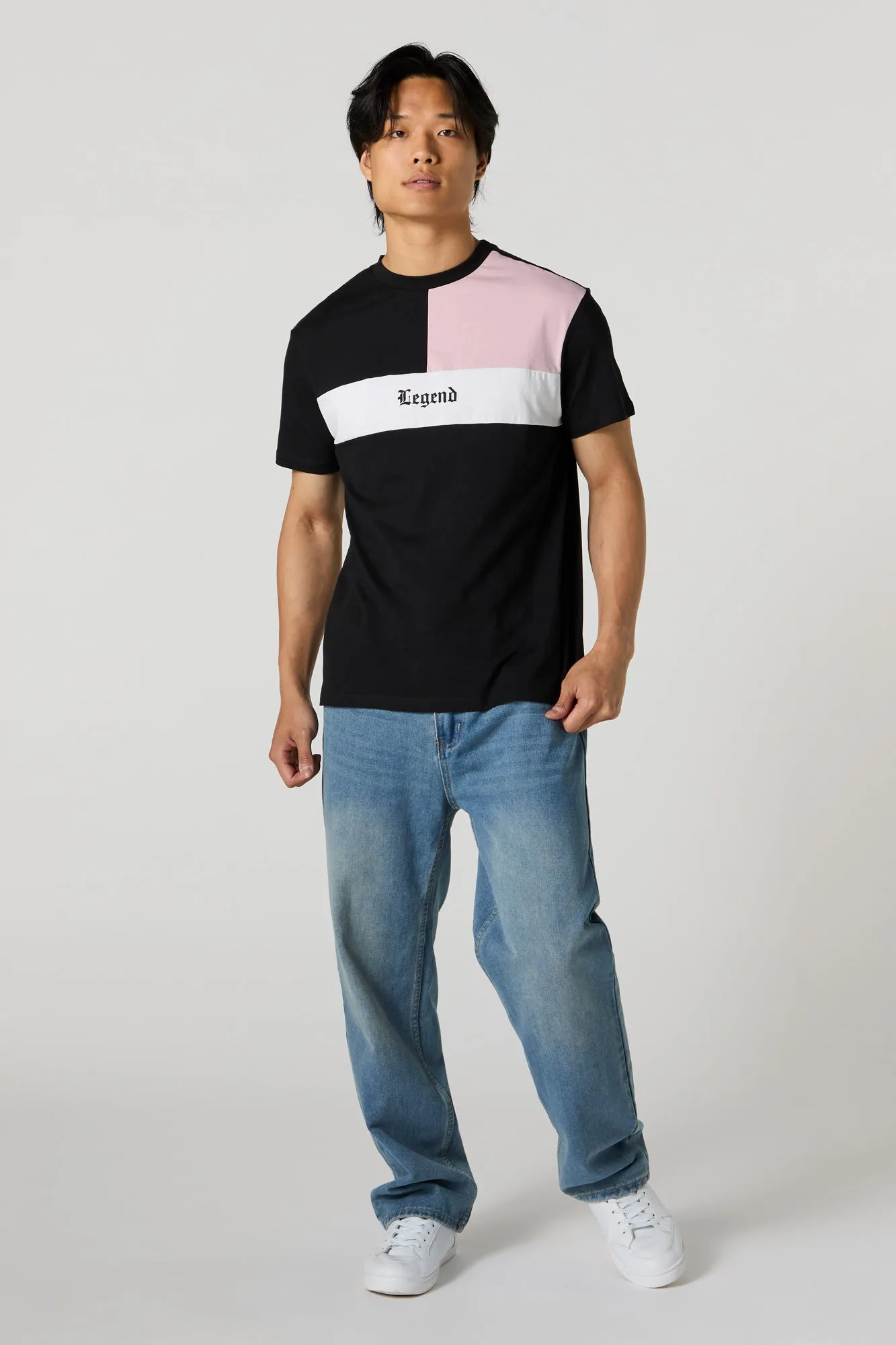 Legend Graphic Colourblock T-Shirt sold by Charlotte Russe product image thumbnail 3