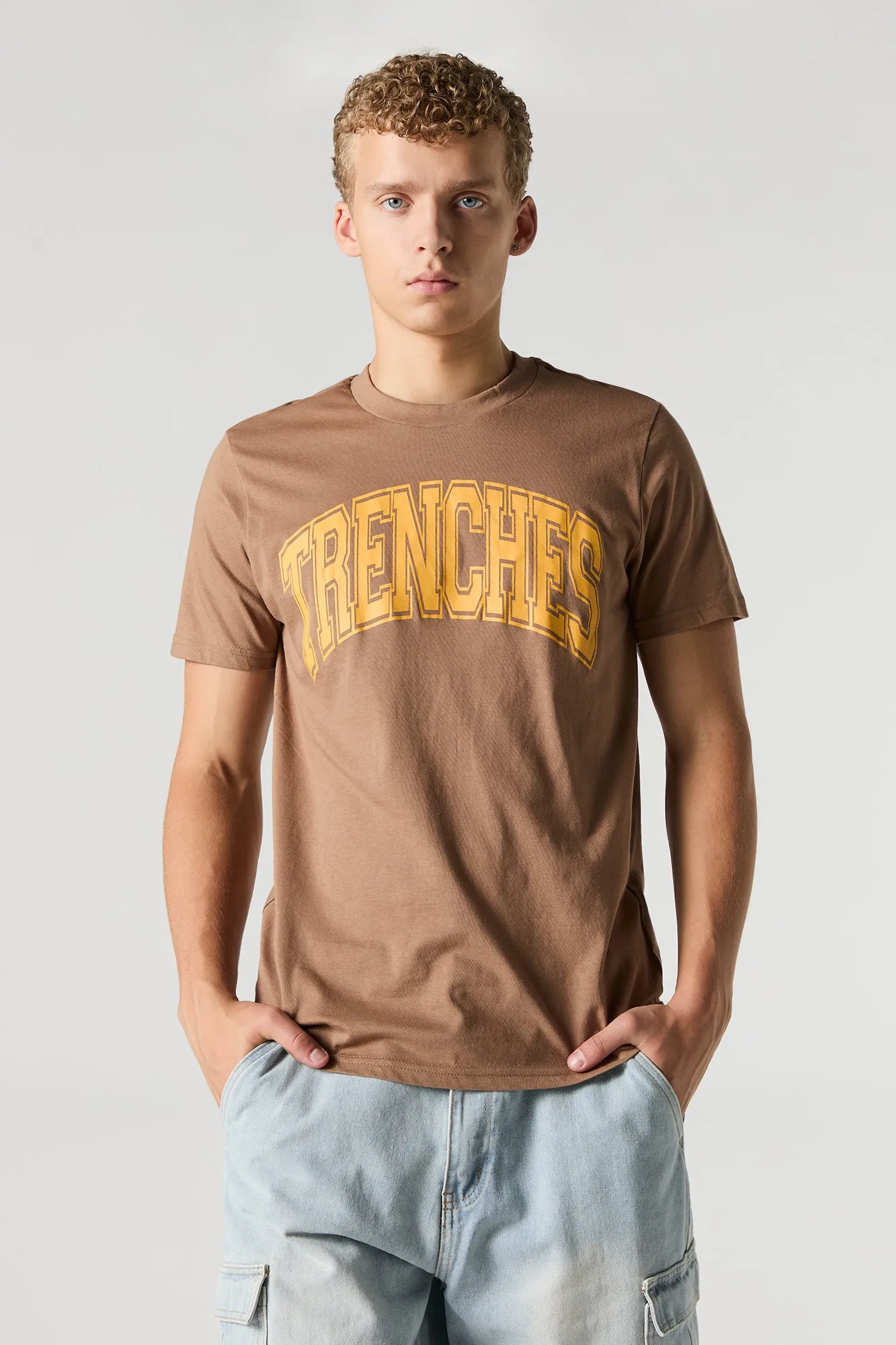 Trenches Graphic T-Shirt sold by Charlotte Russe