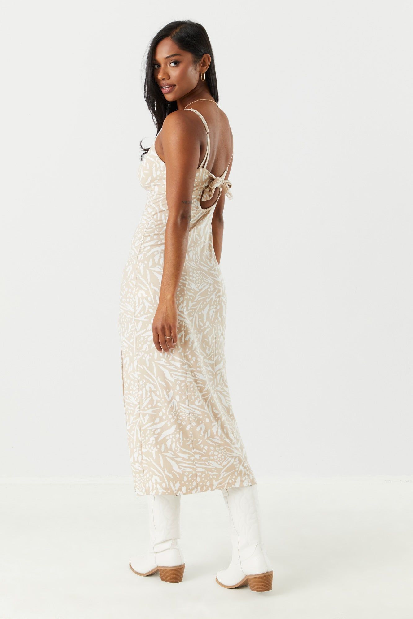 Printed Leg Slit Maxi Dress sold by Charlotte Russe product image thumbnail 2