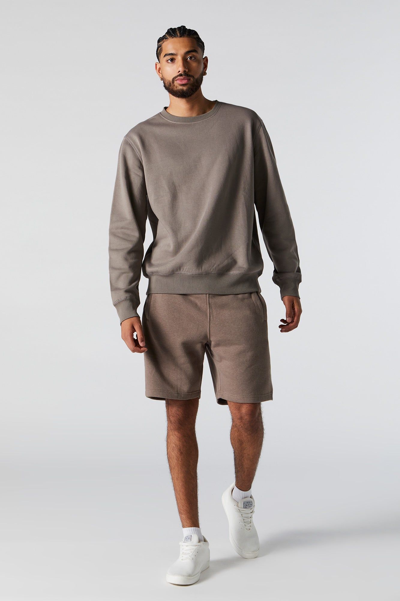 Solid Fleece Sweatshirt sold by Charlotte Russe product image thumbnail 4