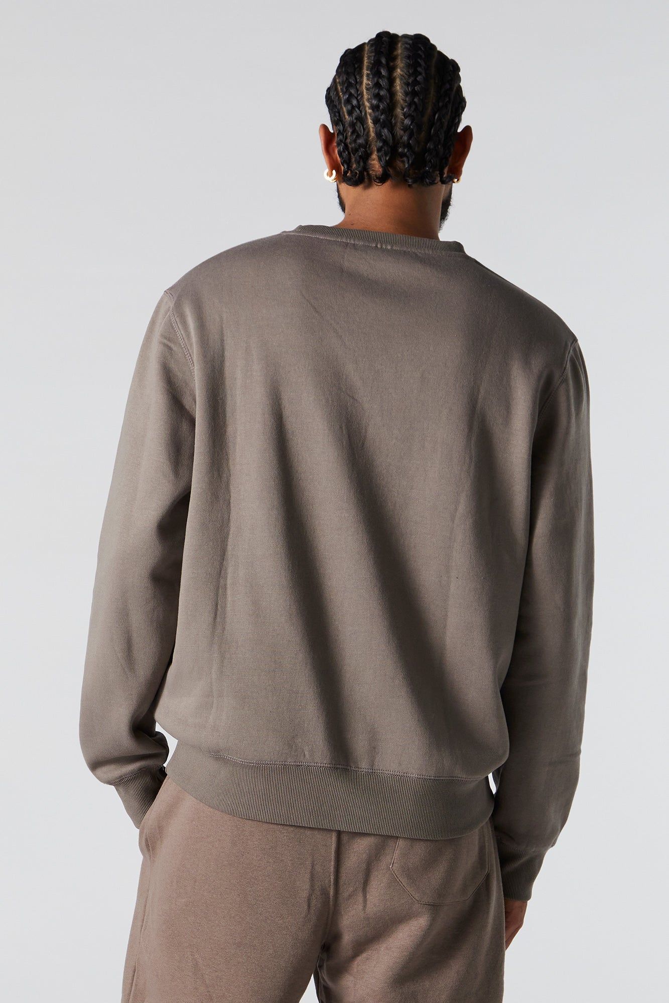 Solid Fleece Sweatshirt sold by Charlotte Russe product image thumbnail 3