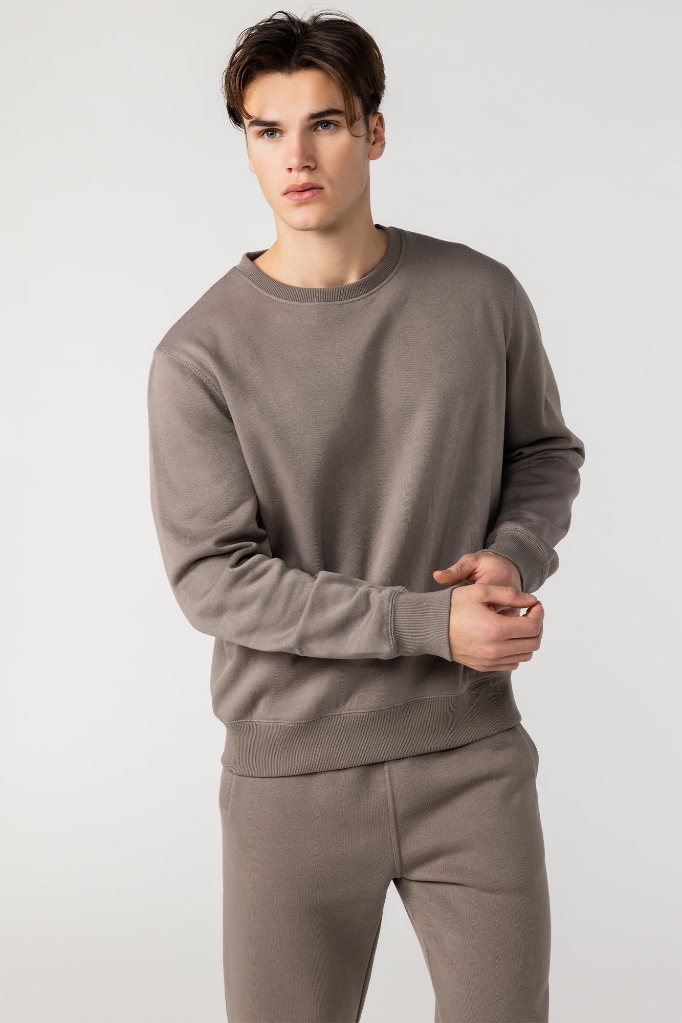 Solid Fleece Sweatshirt sold by Charlotte Russe