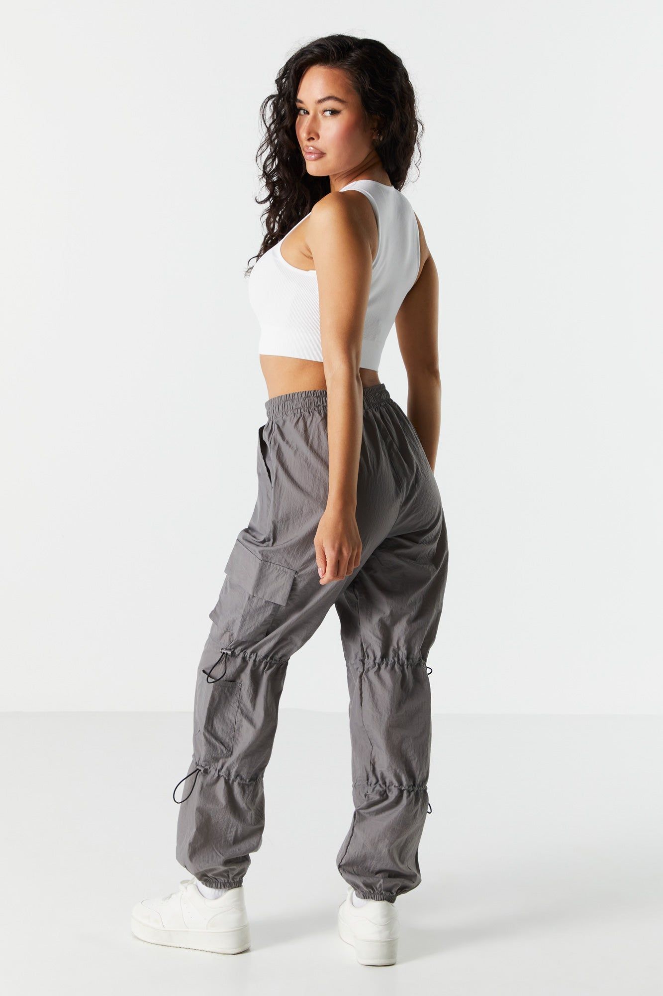 Nylon Cargo Pant sold by Charlotte Russe product image thumbnail 4