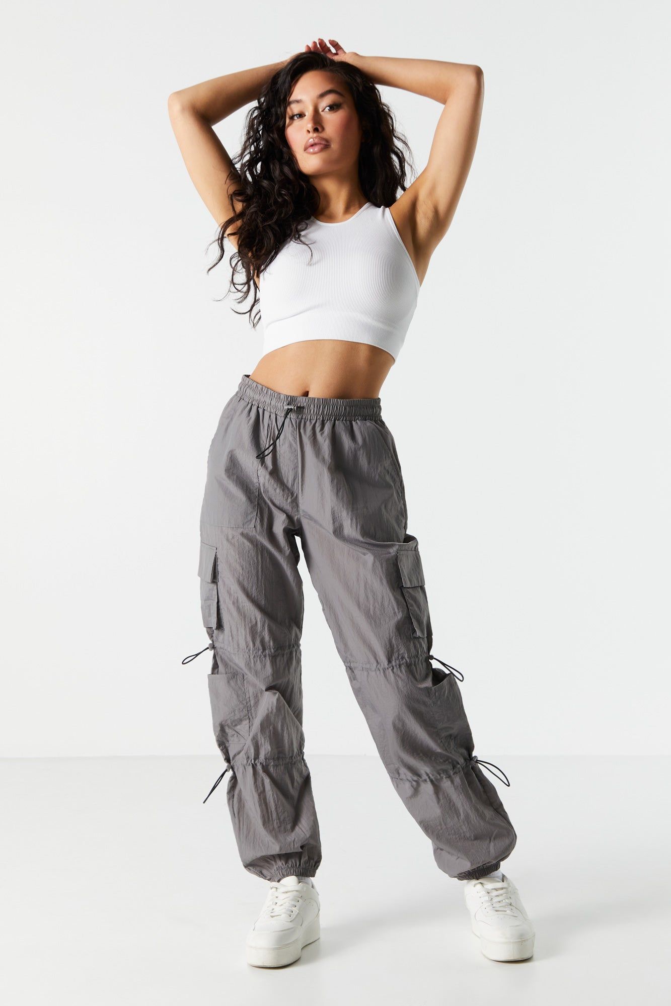 Nylon Cargo Pant sold by Charlotte Russe product image thumbnail 3