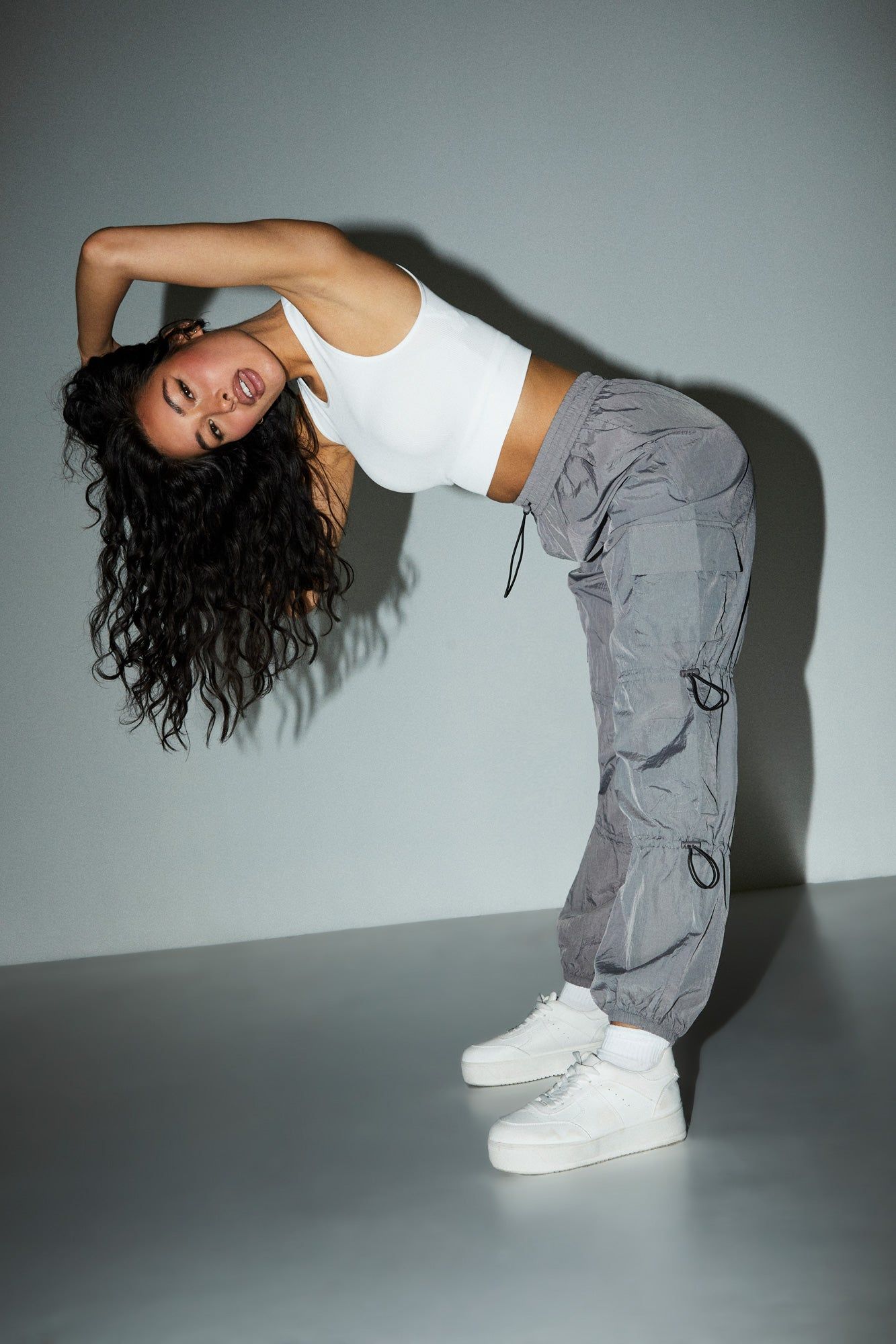 Nylon Cargo Pant sold by Charlotte Russe