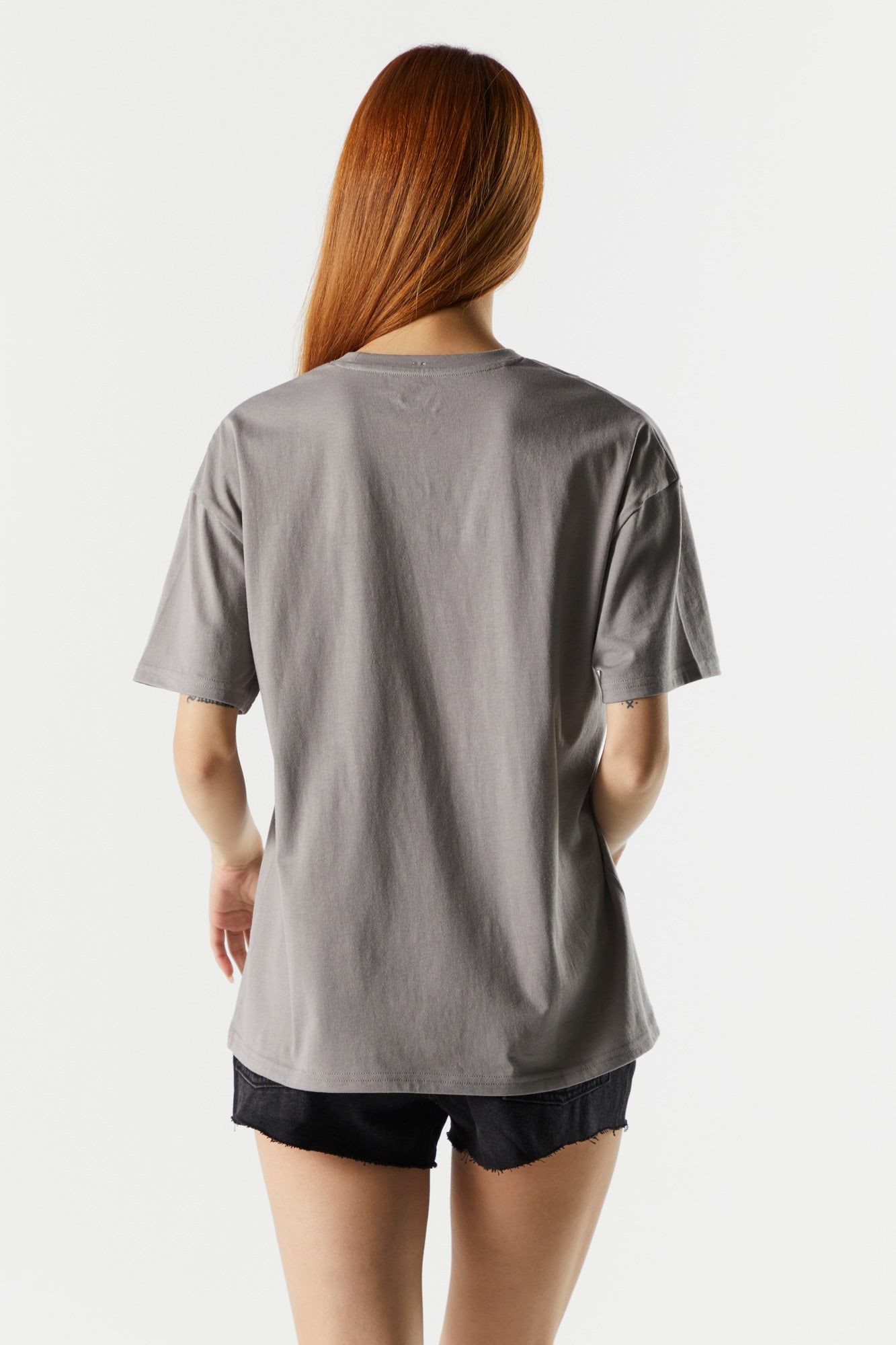 Gray Winnie The Pooh Graphic Boyfriend T-Shirt sold by Charlotte Russe product image thumbnail 2