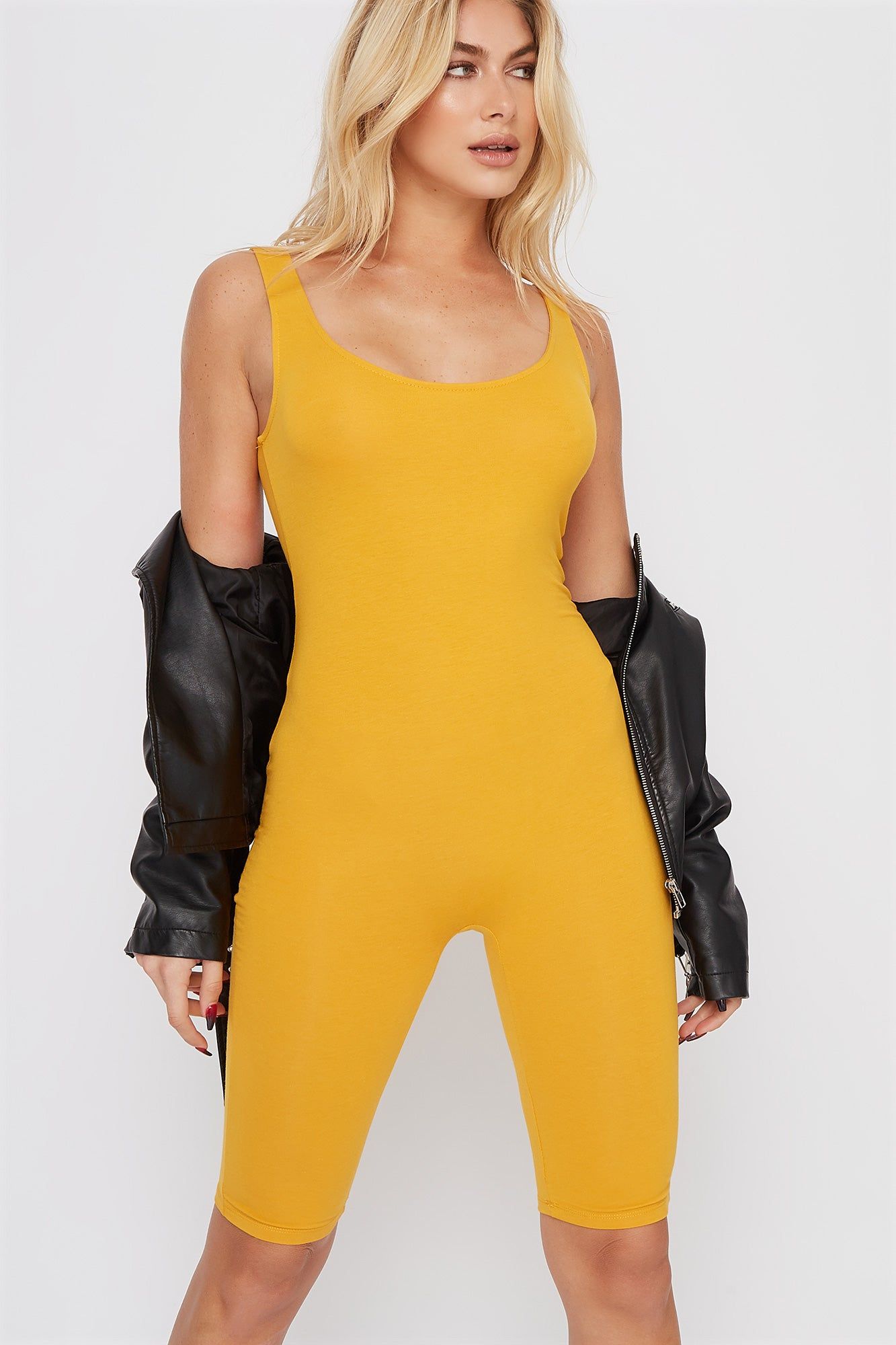 Bodycon Biker Romper sold by Charlotte Russe product image thumbnail 5