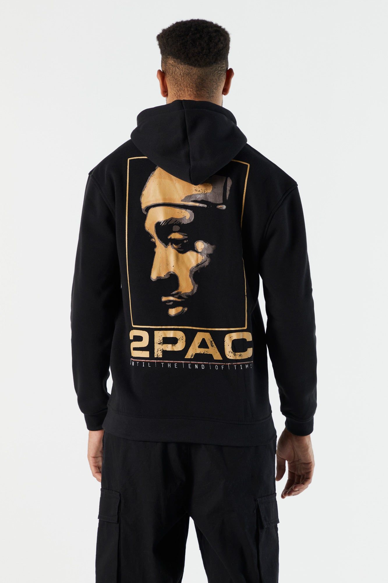 2Pac Graphic Fleece Hoodie sold by Charlotte Russe product image thumbnail 2