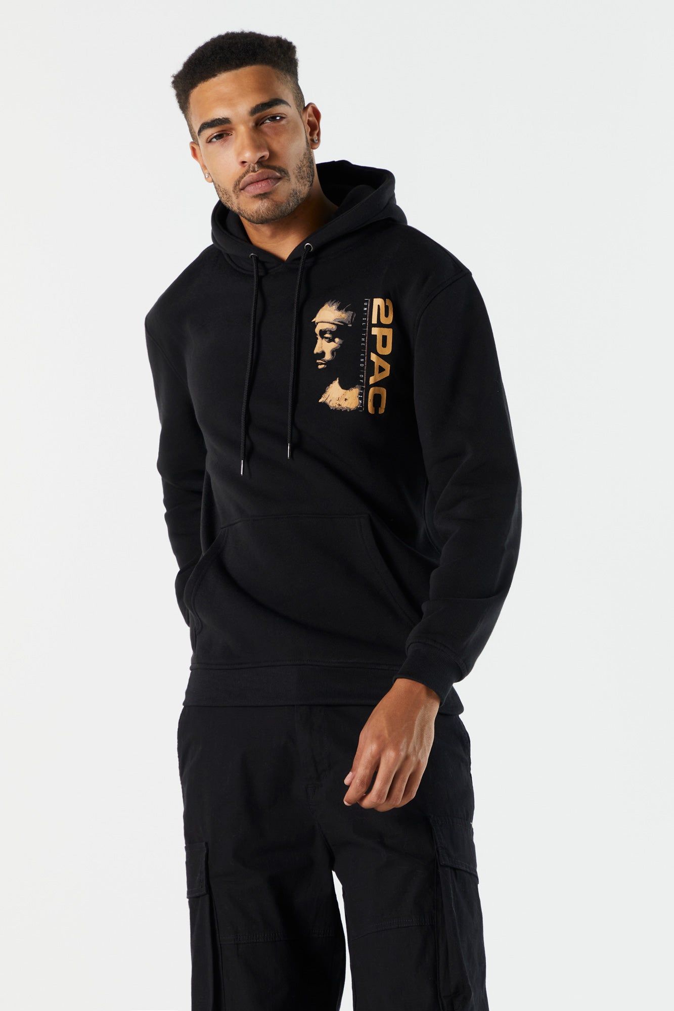 2Pac Graphic Fleece Hoodie sold by Charlotte Russe