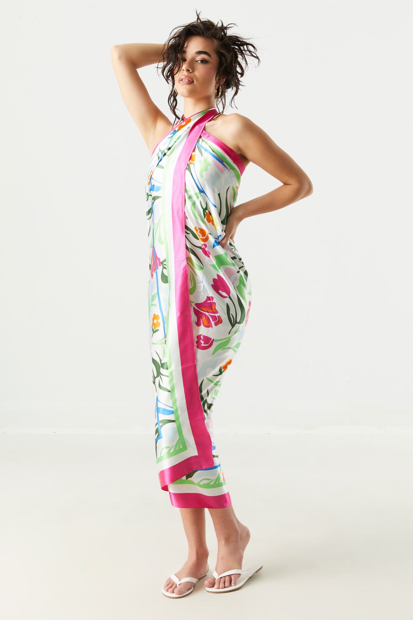 Floral Printed Satin Scarf sold by Charlotte Russe