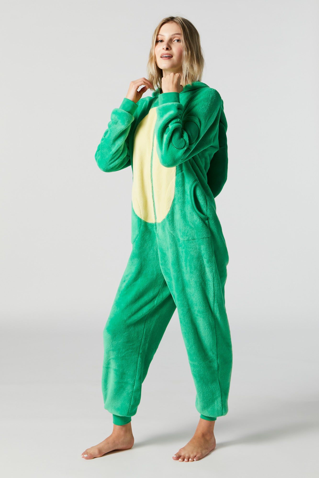 Plush 3D Turtle Onesie sold by Charlotte Russe