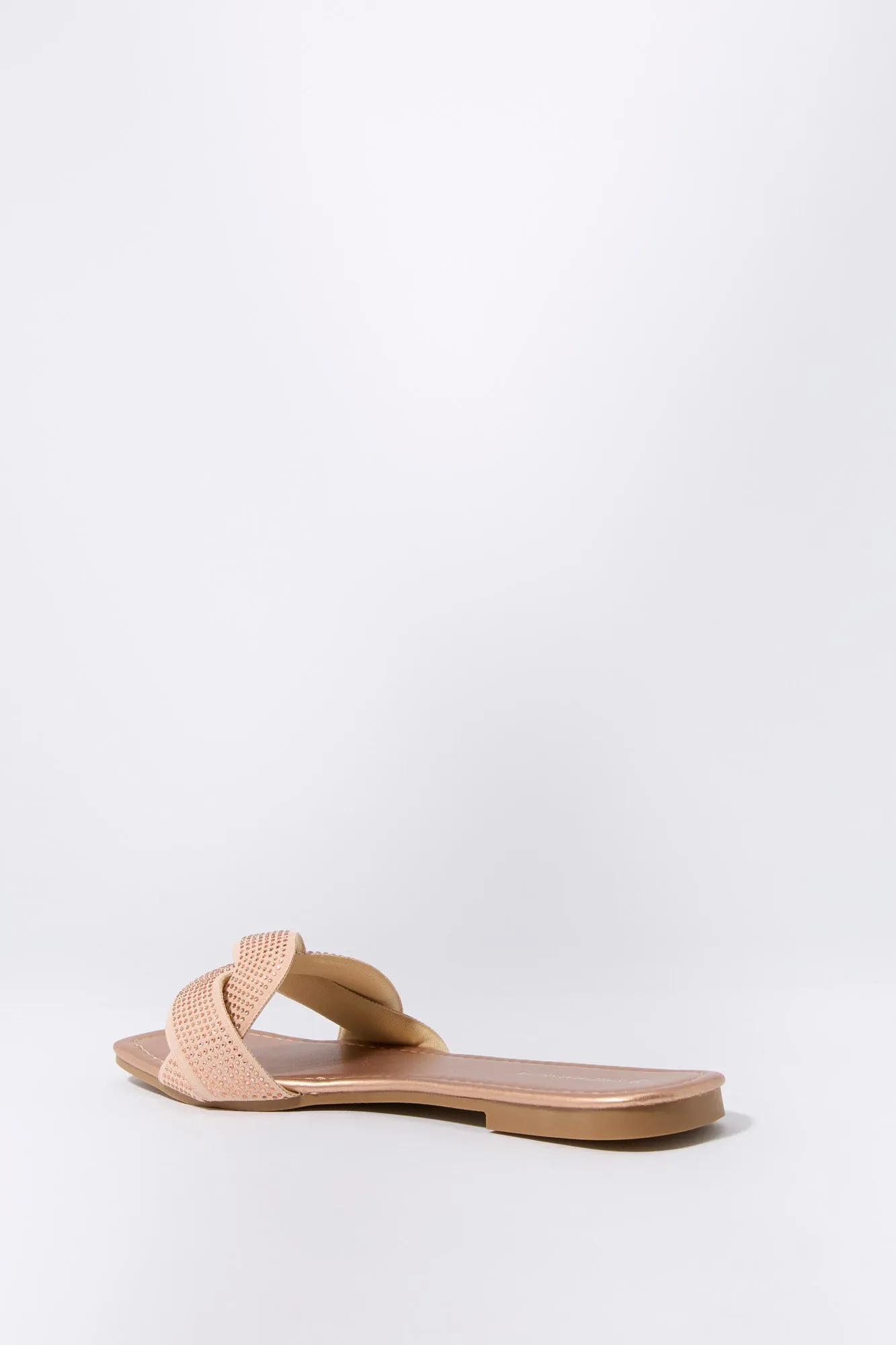 Rhinestone Twist Slide Sandal sold by Charlotte Russe product image thumbnail 4