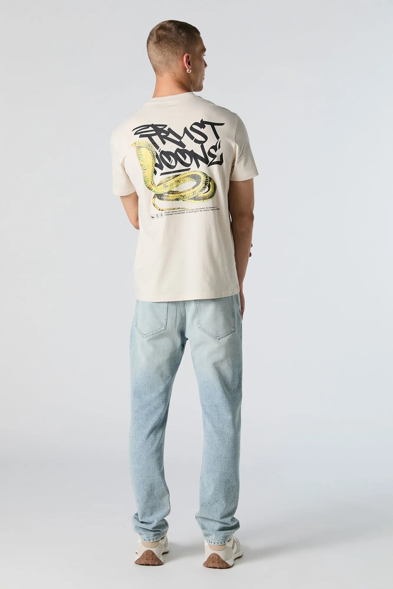 Light Stone Wash Straight Leg Jean sold by Charlotte Russe product image thumbnail 3