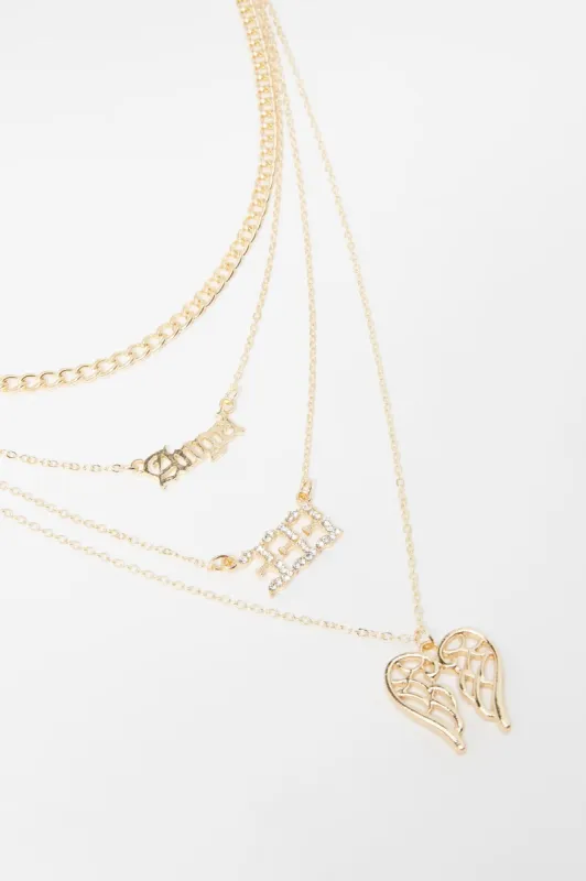 Layered 333 Angel Number Necklace sold by Charlotte Russe