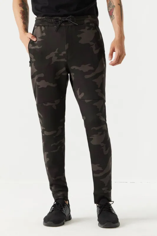 Camo Print Tech Fleece Active Jogger sold by Charlotte Russe