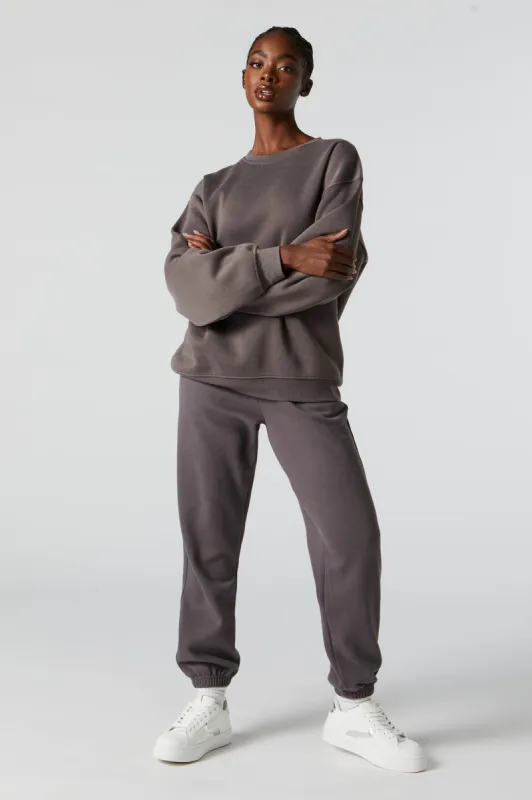 High Rise Fleece Jogger sold by Charlotte Russe