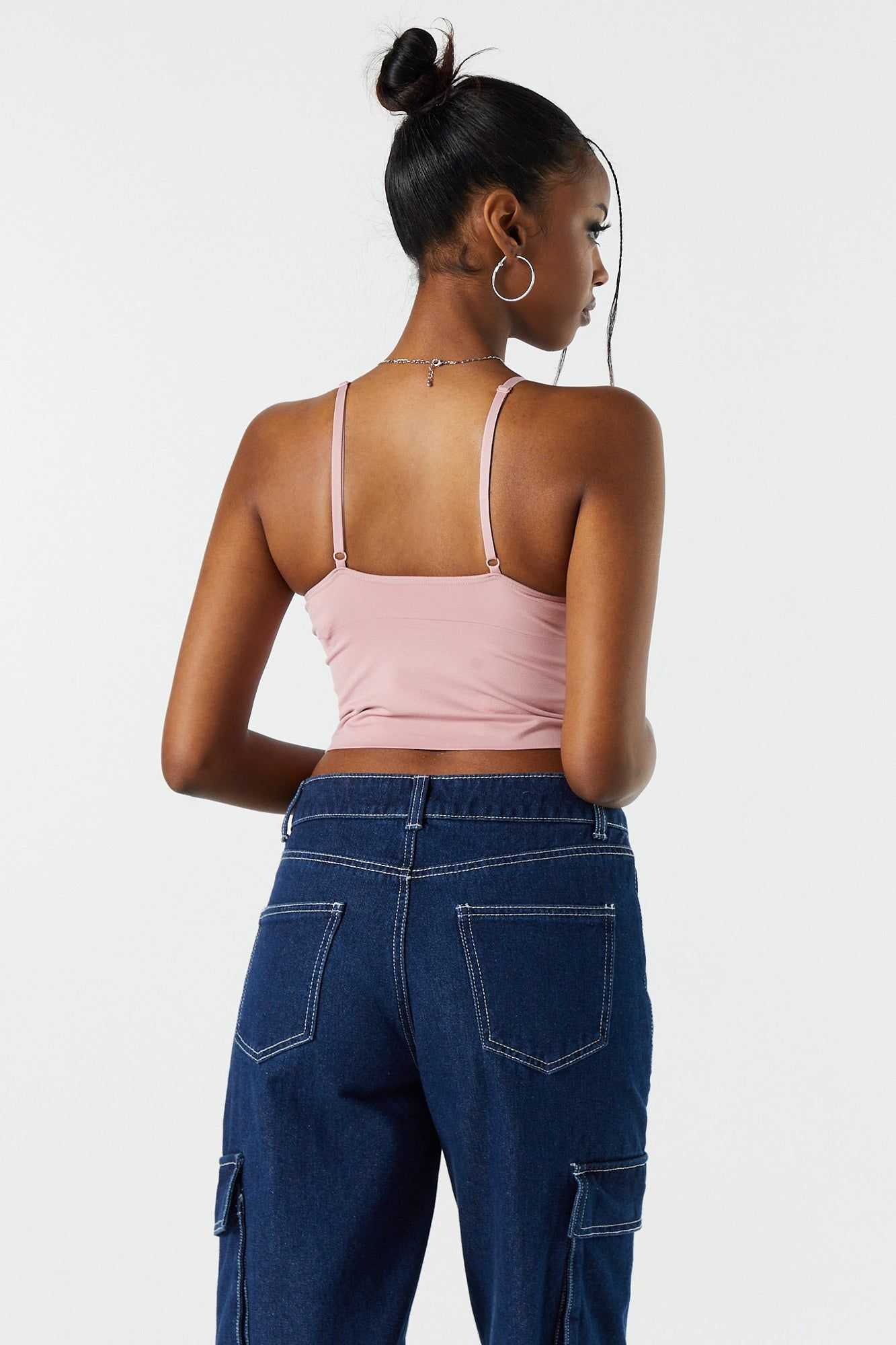 Seamless Padded Cropped Tank sold by Charlotte Russe product image thumbnail 2