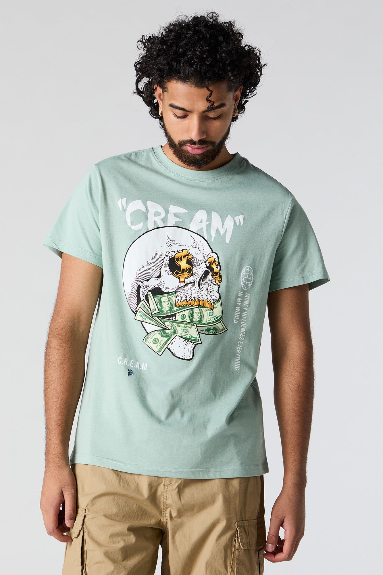 Cream Graphic T-Shirt sold by Charlotte Russe product image thumbnail 2