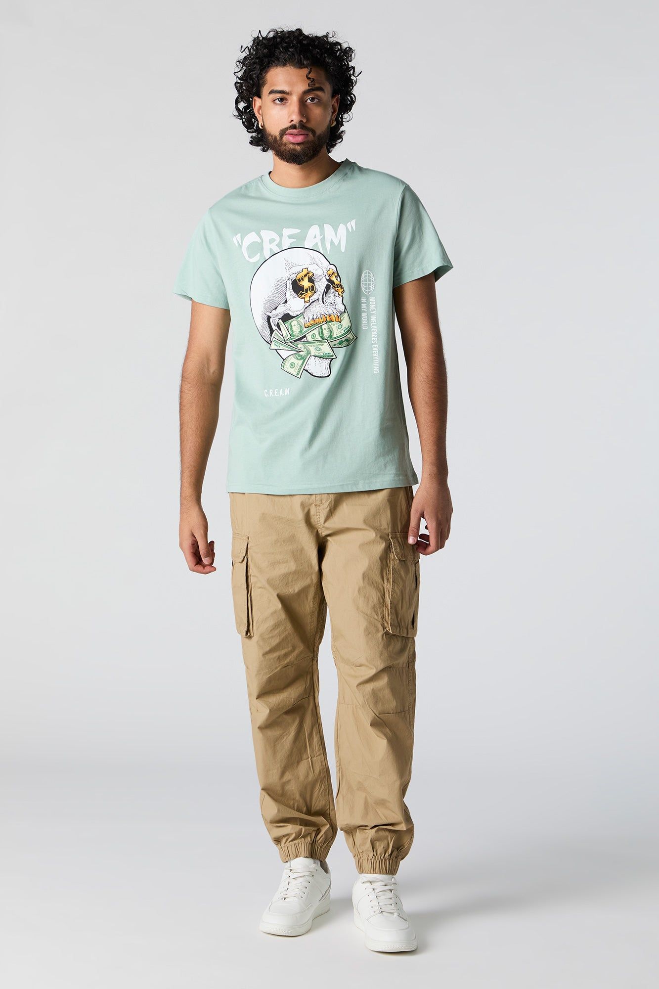 Cream Graphic T-Shirt sold by Charlotte Russe product image thumbnail 3