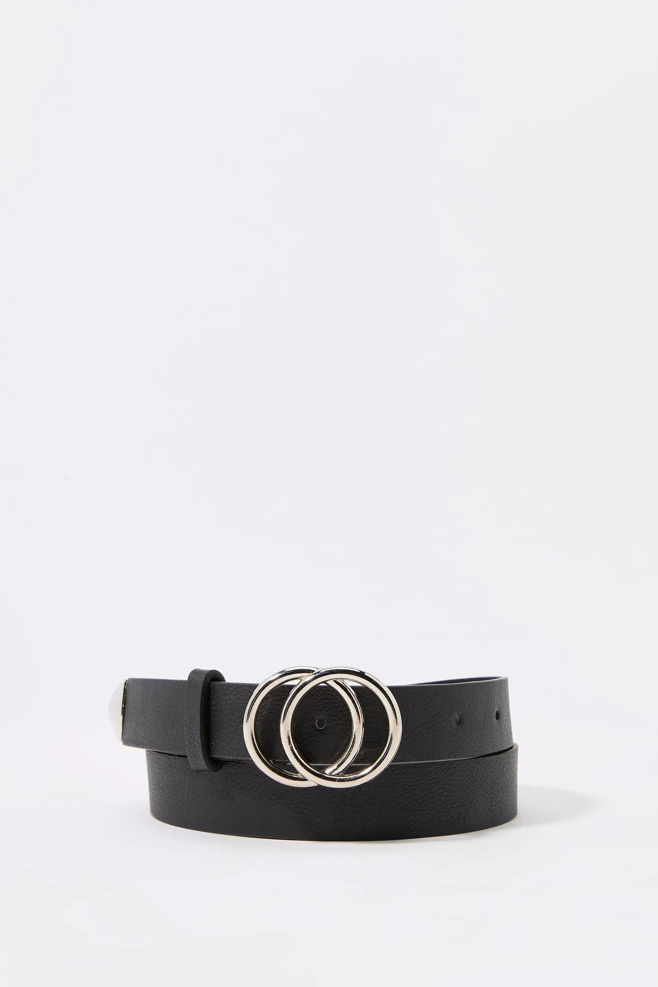 Double Circle Faux-Leather Belt sold by Charlotte Russe product image thumbnail 5
