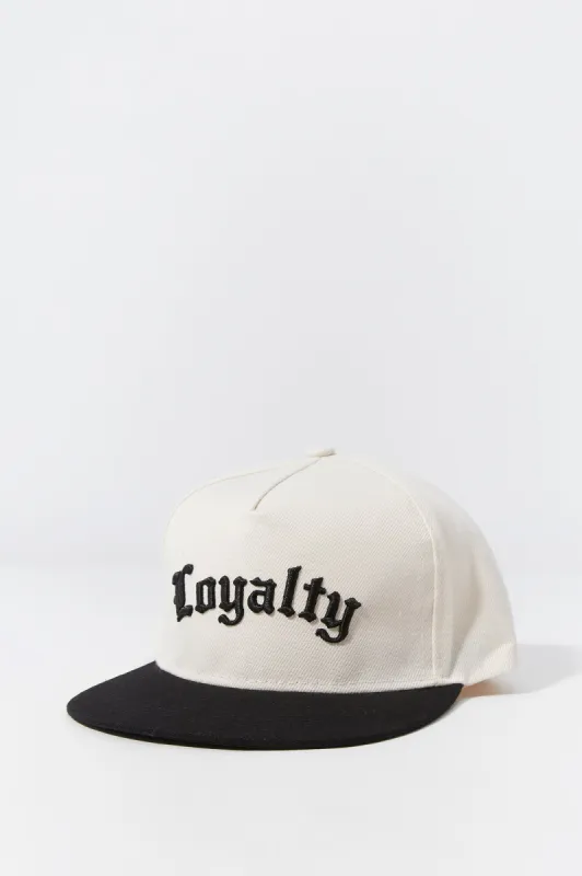 Loyalty Embroidered Snapback Hat sold by Charlotte Russe