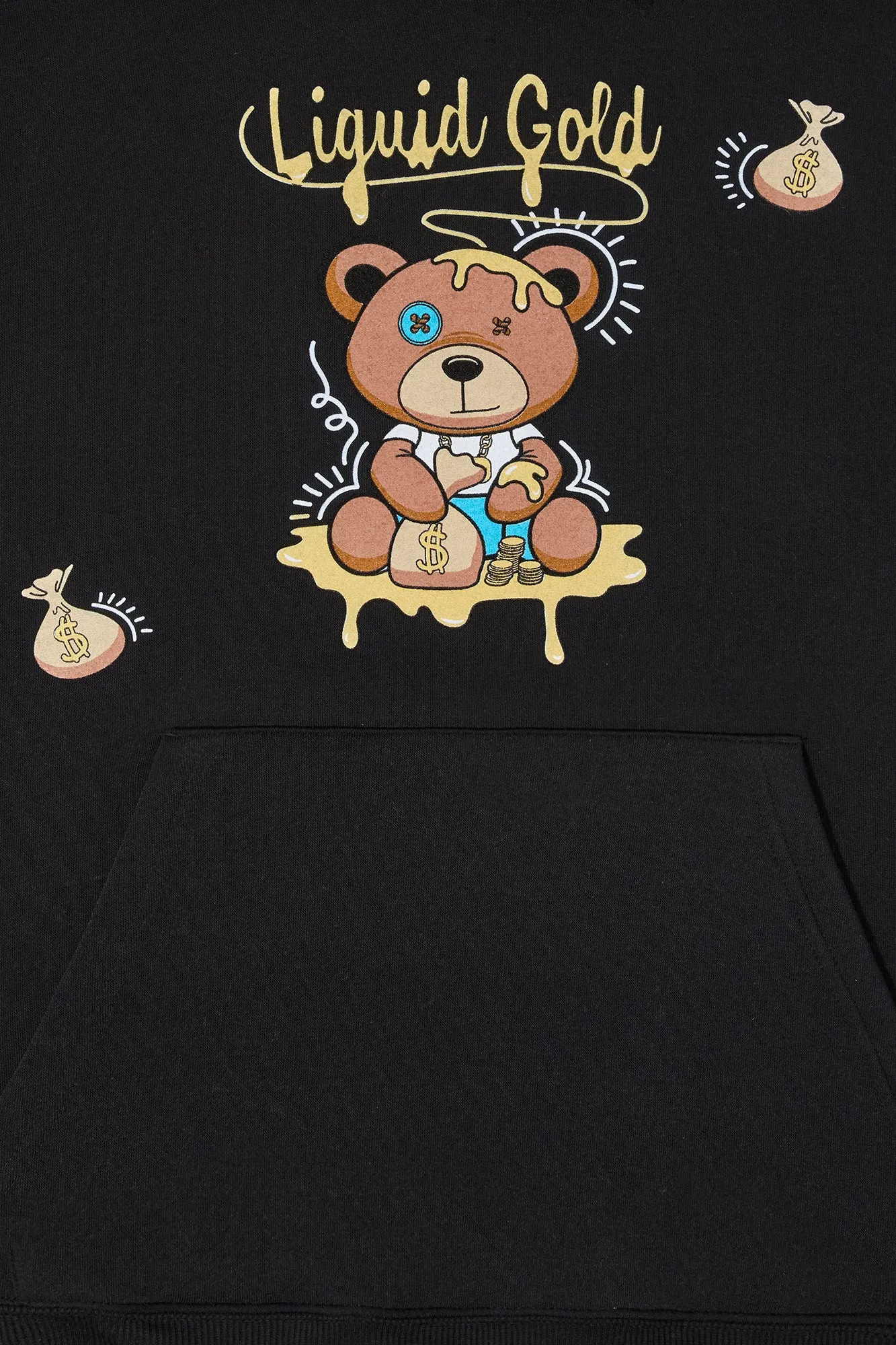 Liquid Gold Graphic Fleece Hoodie sold by Charlotte Russe product image thumbnail 2