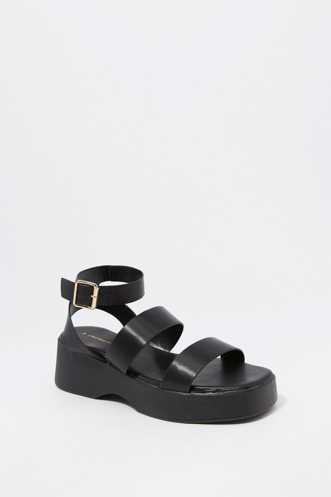 Platform Wedge Strappy Sandal sold by Charlotte Russe product image thumbnail 6
