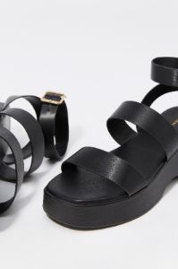Platform Wedge Strappy Sandal sold by Charlotte Russe