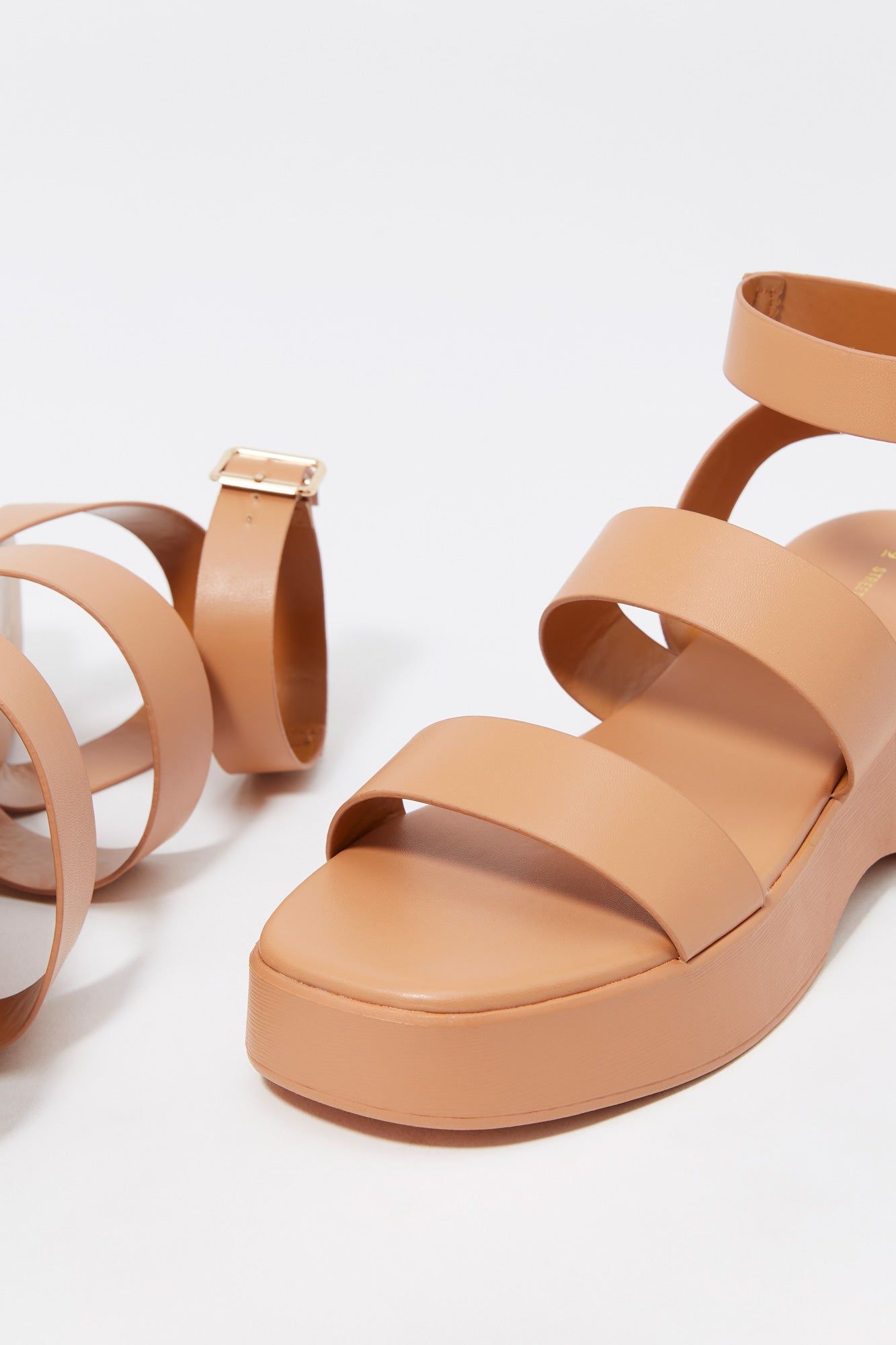 Platform Wedge Strappy Sandal sold by Charlotte Russe product image thumbnail 4