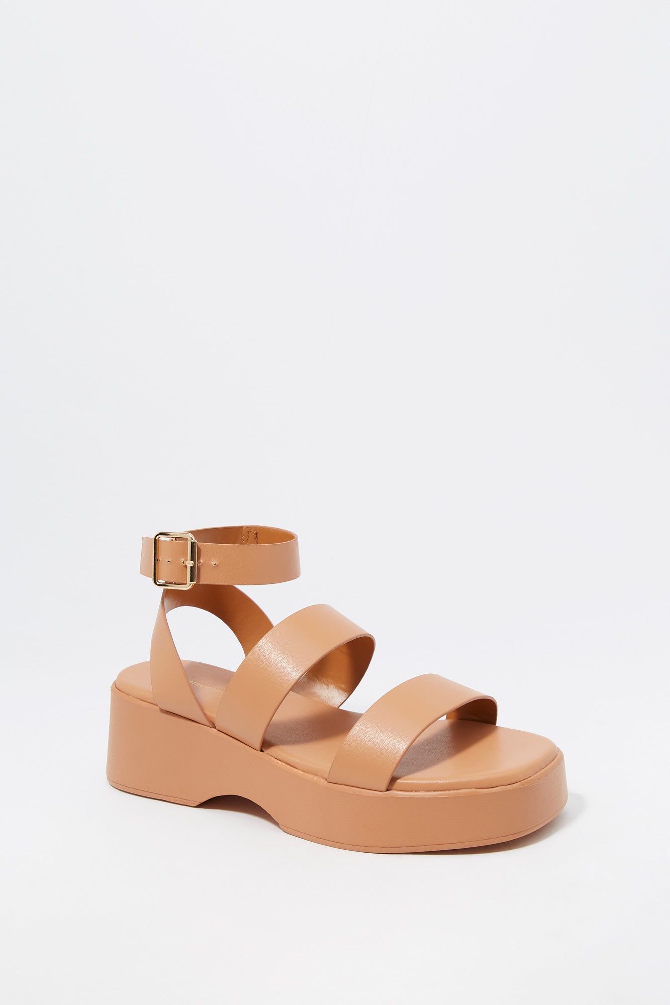 Platform Wedge Strappy Sandal sold by Charlotte Russe product image thumbnail 2