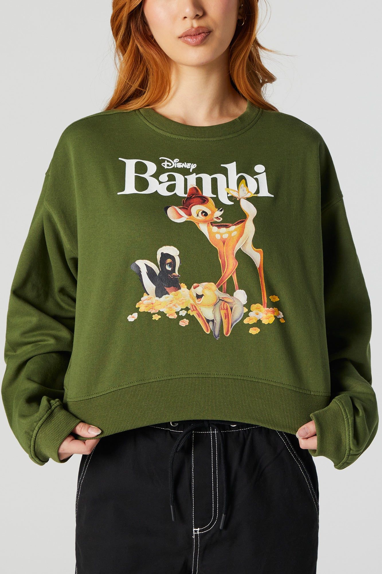 Bambi Graphic Fleece Sweatshirt sold by Charlotte Russe product image thumbnail 2