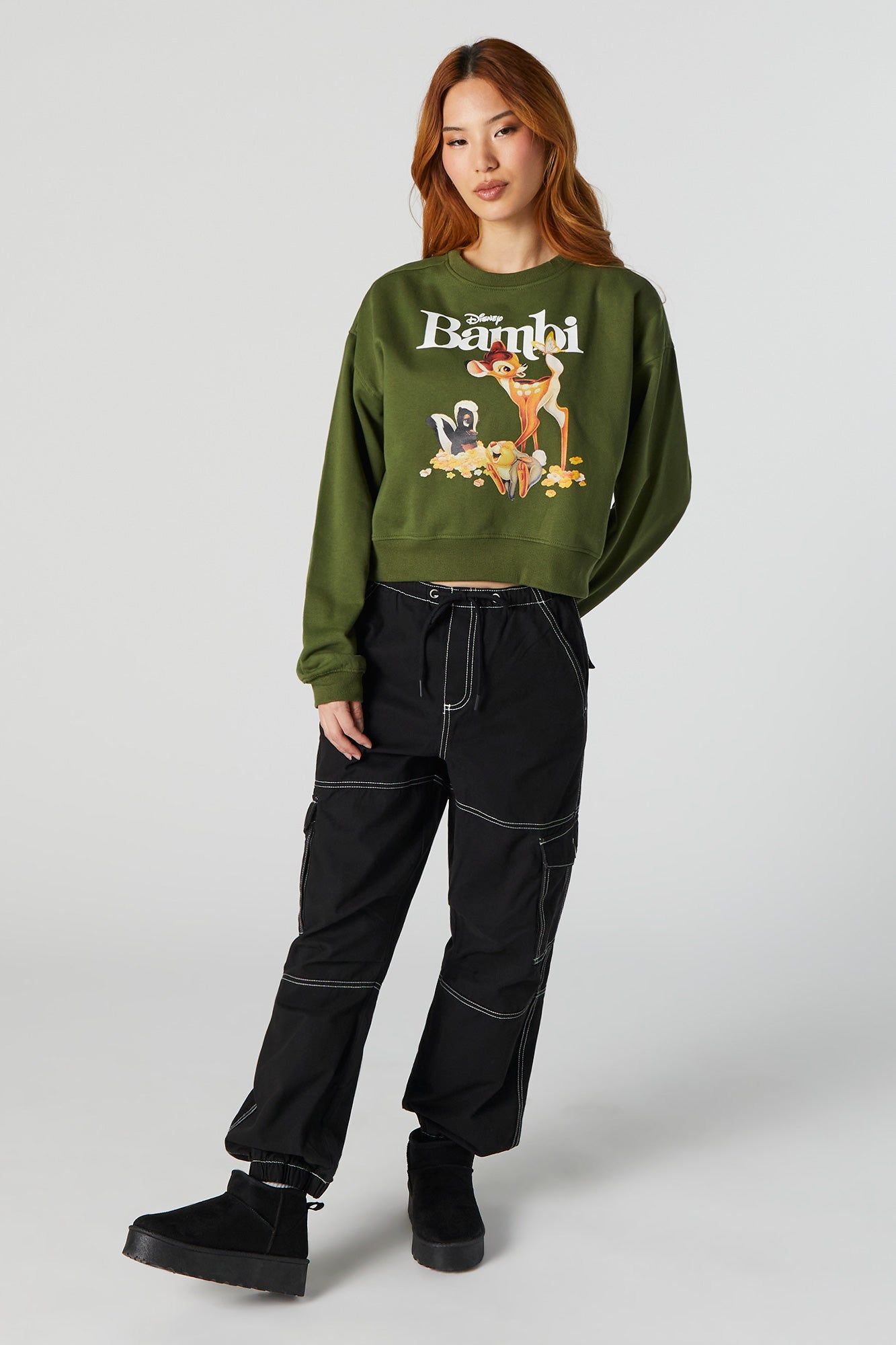 Bambi Graphic Fleece Sweatshirt sold by Charlotte Russe product image thumbnail 3