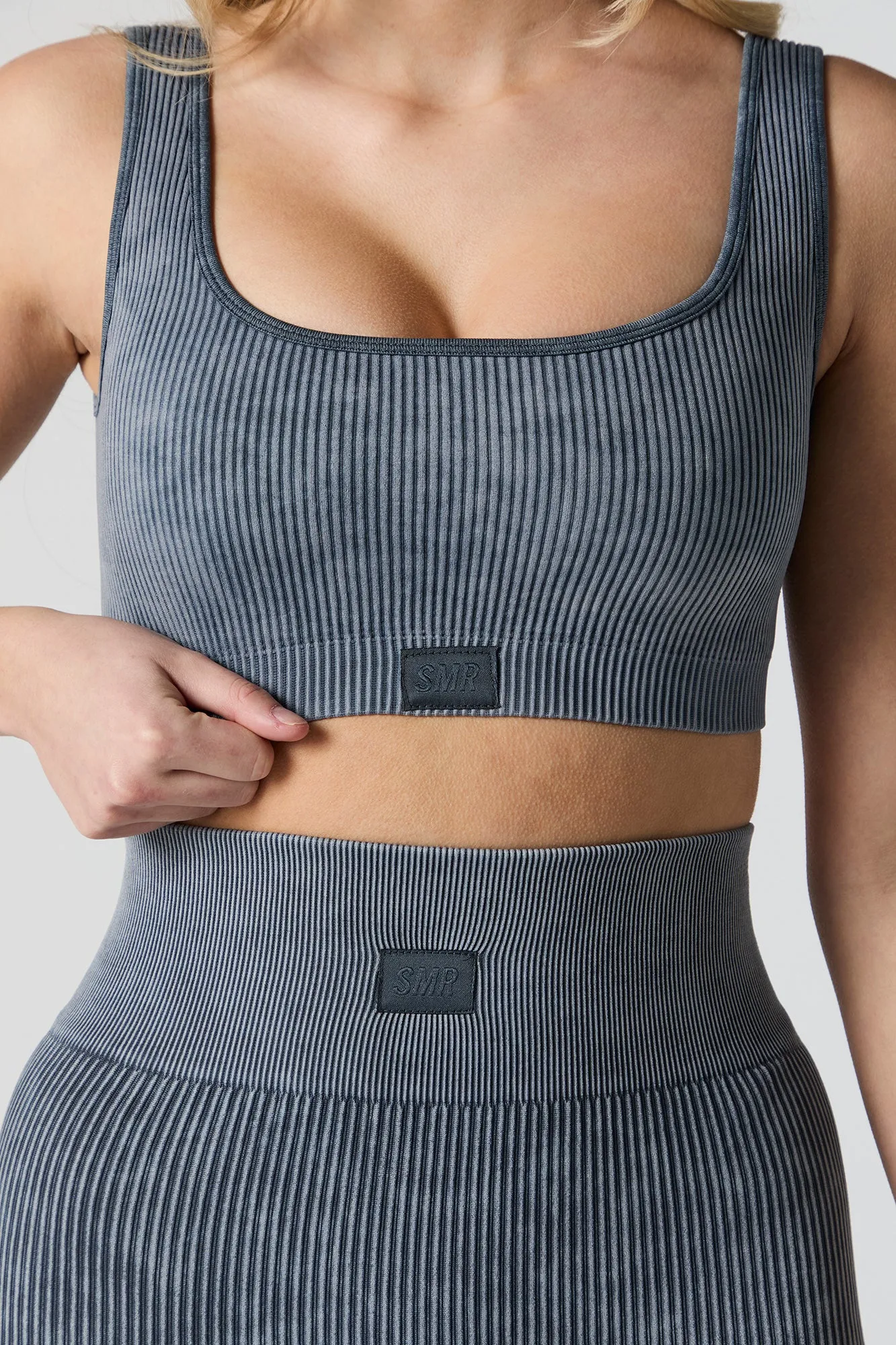Sommer Ray Washed Seamless Ribbed Sports Bra sold by Charlotte Russe product image thumbnail 4