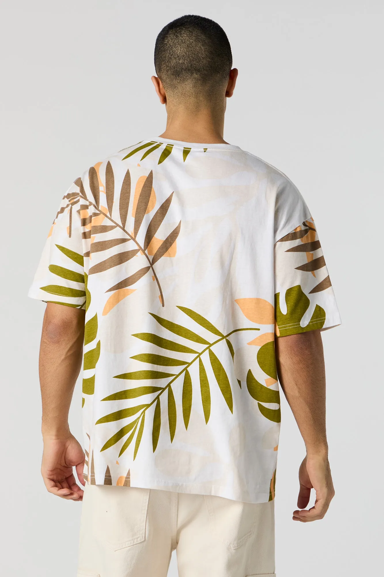 Leaf Print T-Shirt sold by Charlotte Russe product image thumbnail 2