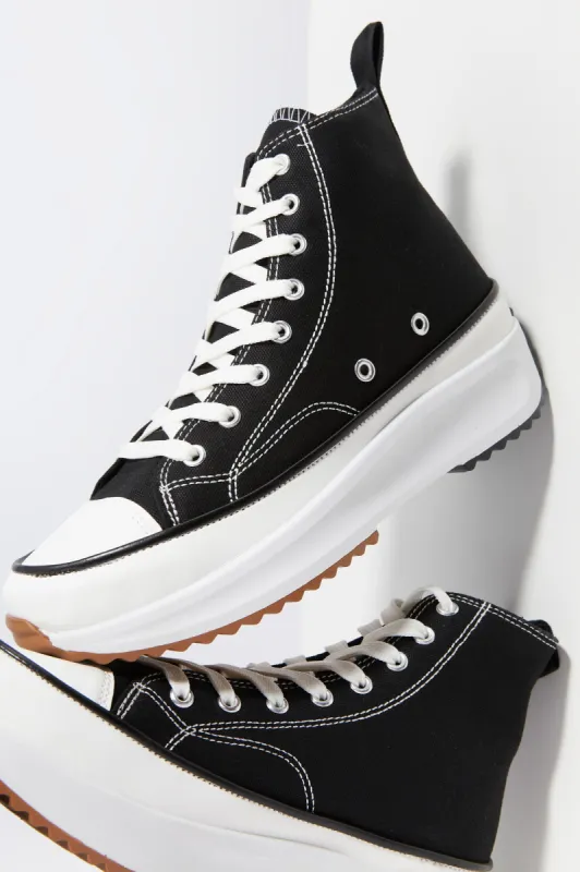 High Top Lace Up Platform Sneaker sold by Charlotte Russe