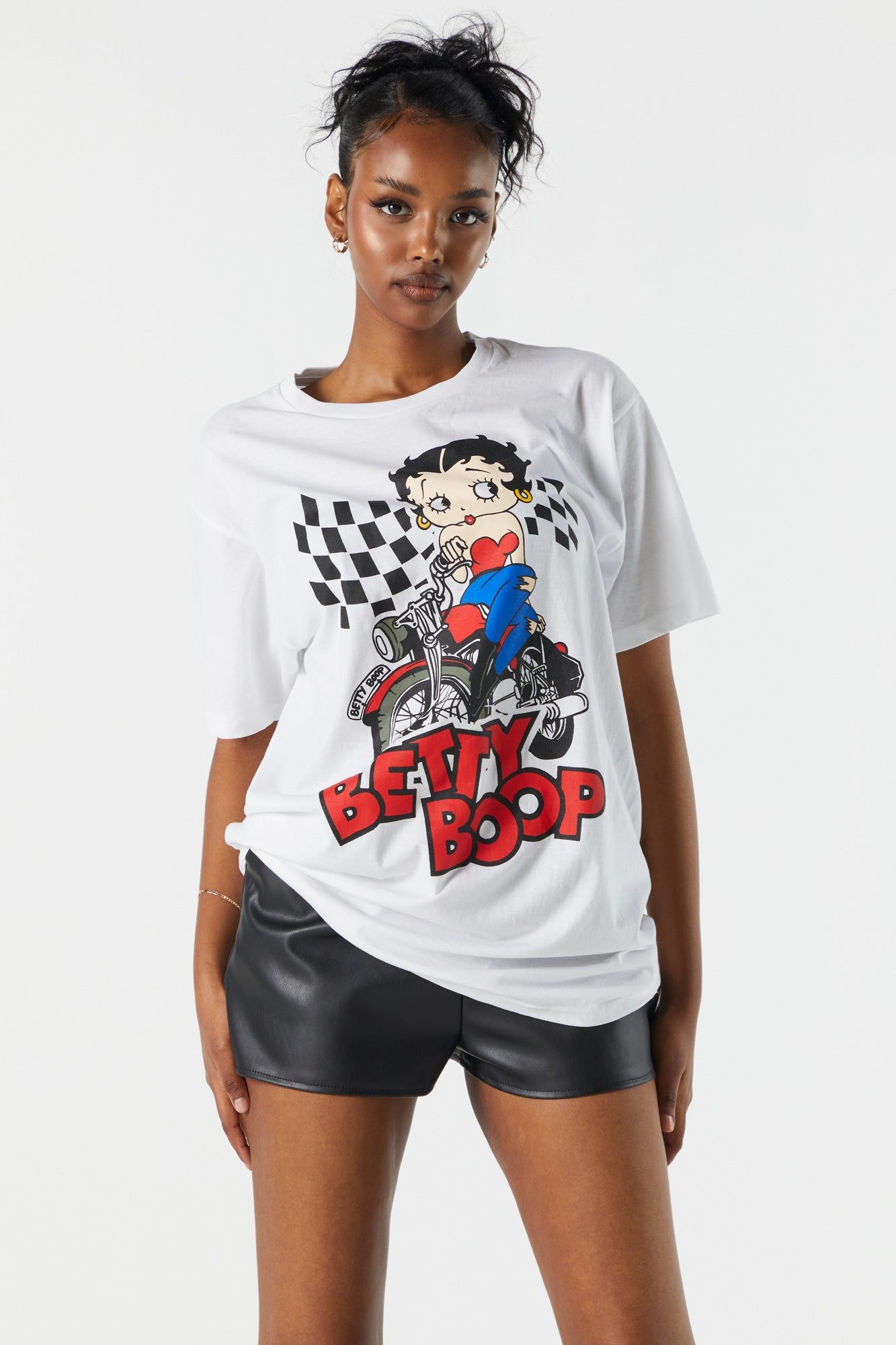 Betty Boop Graphic Boyfriend T-Shirt sold by Charlotte Russe