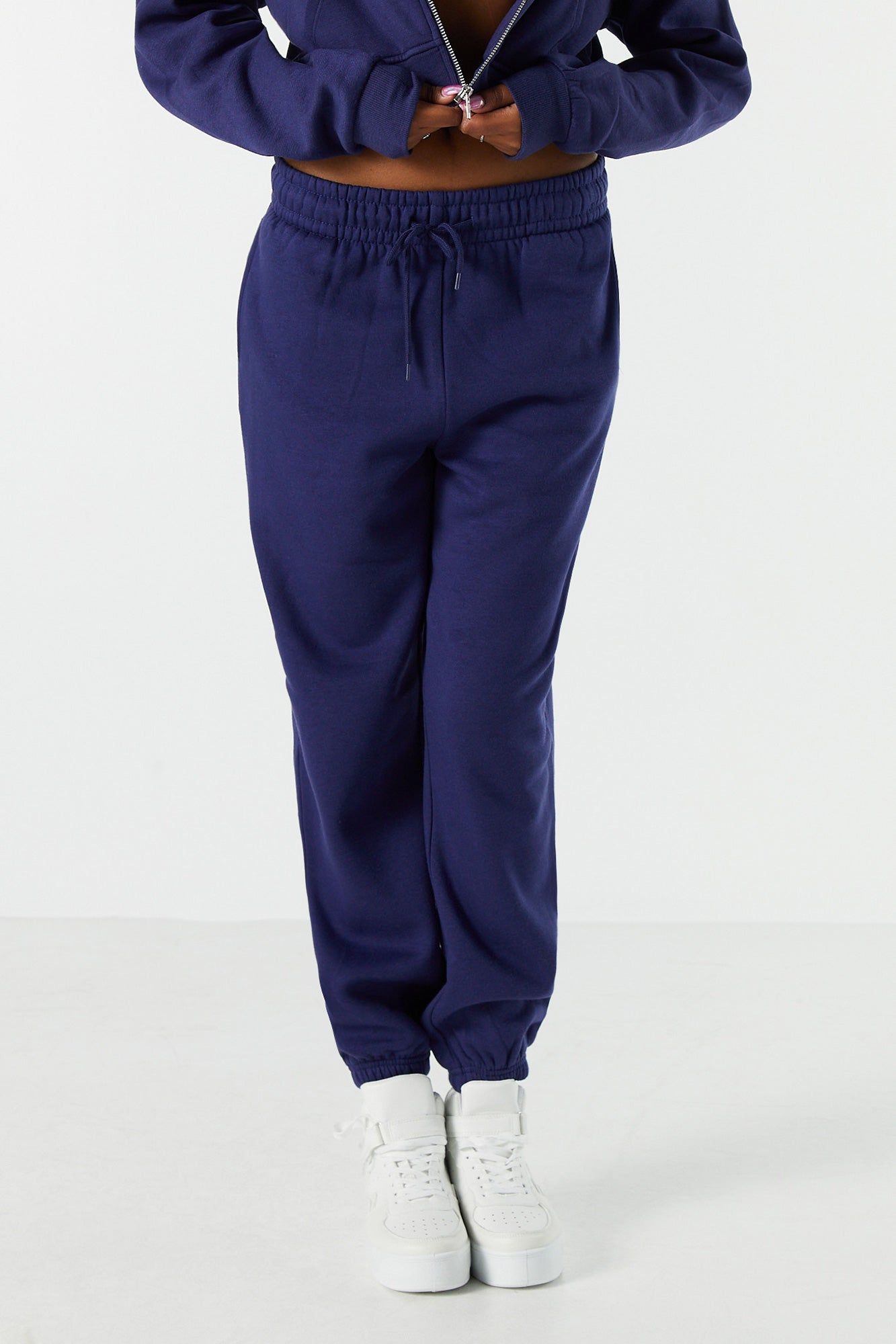 High Rise Fleece Jogger sold by Charlotte Russe product image thumbnail 2