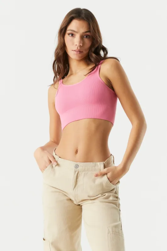 Seamless Ribbed Bralette sold by Charlotte Russe